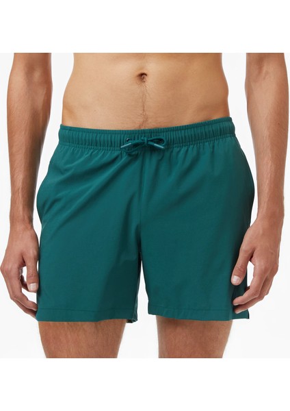 Men's Green Regular Fit Swim Shorts fırsatları