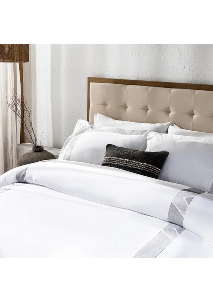 Free Bamboo King Size Duvet Cover Set 230X220 cm White/grey modelleri