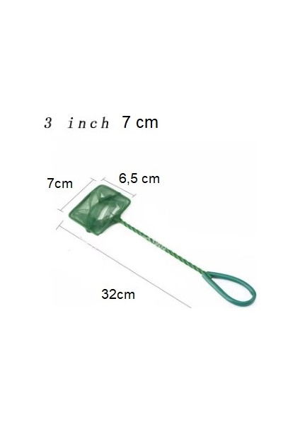Akvaryum Balık Yakalama Kepçesi 3 Inç 7 cm fiyatları