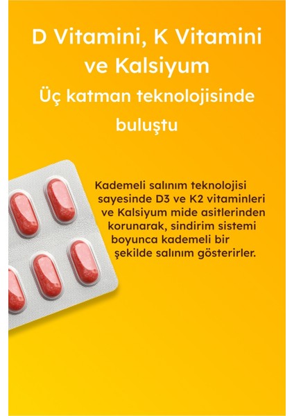 Expert D3K2 ve Kalsiyum 30 Tablet x 2 Adet