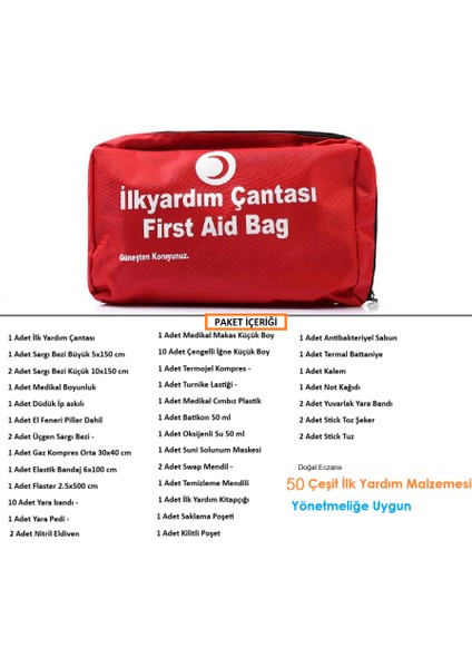 Otel Pansiyon Ilk Yardım Çantası
