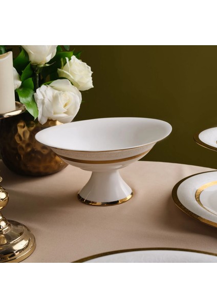 Royal Bone Victoria Footed Gondola Dish Gold fiyatları