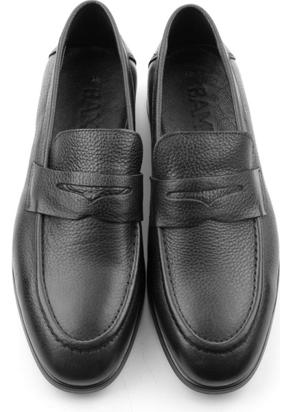 Black Genuine Leather Men's Classic Shoes E01054041340 fırsatları