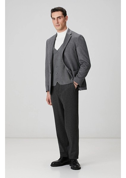 Anthracite Knit Vest modelleri