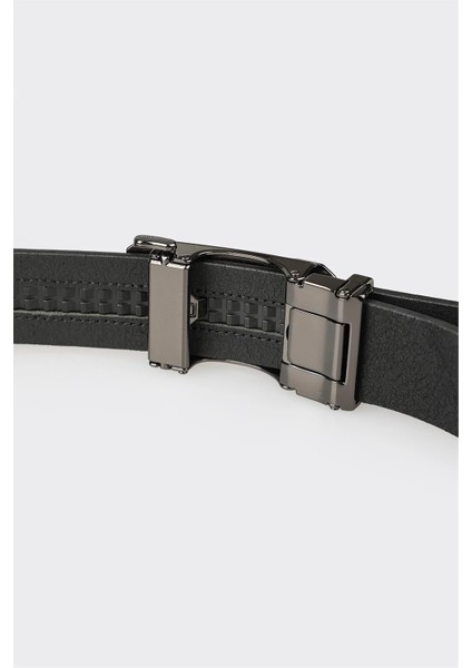 Black Leather Men's Belt modelleri