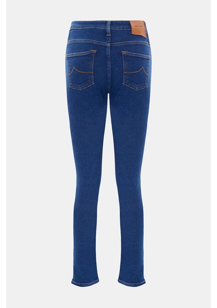 Navy Slim-Leg Denim Trousers fiyatları