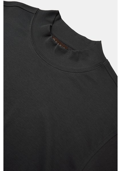 Mock Neck Long Sleeve T-Shirt modelleri