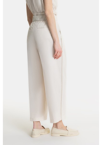 Vakko By Peserıco Beige Loose-Fit Trousers modelleri
