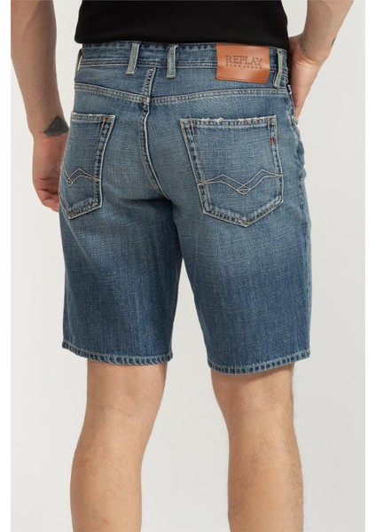 Grover Short Straight Men's Bermuda Shorts Blue modelleri