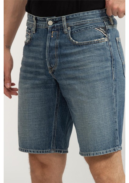 Grover Short Straight Men's Bermuda Shorts Blue fırsatları