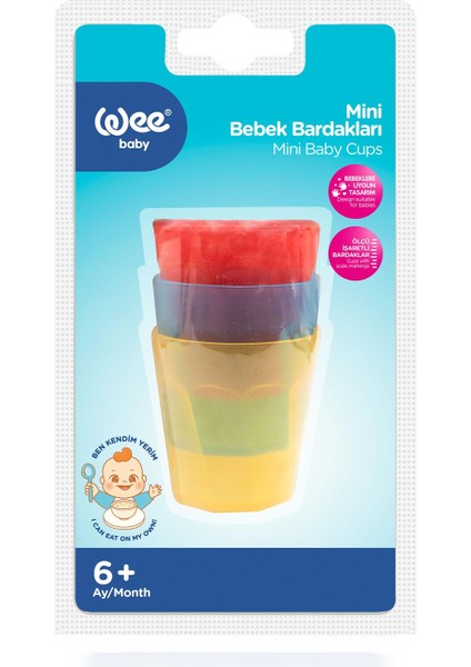 Wee Baby 3’lü Mini Bebek Bardağı fırsatları