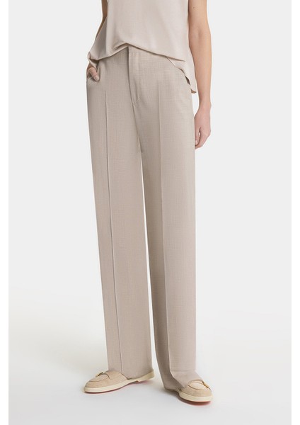 Vakko By Taglıatore Beige Straight Cut Trousers fiyatları