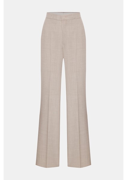 Vakko By Taglıatore Beige Straight Cut Trousers fırsatları