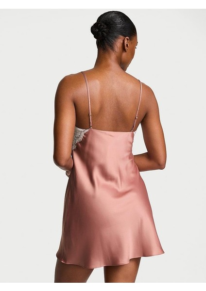 Satin Lace Mini Slip Nightgown fiyatları