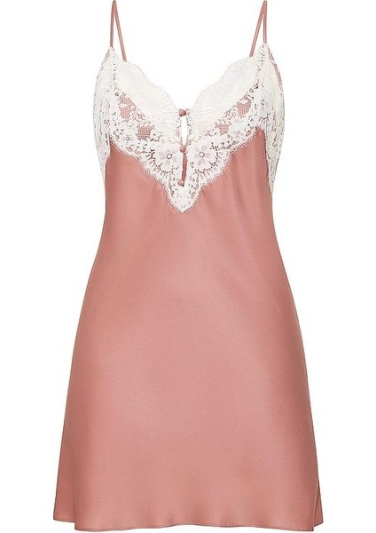 Satin Lace Mini Slip Nightgown modelleri