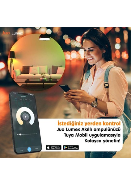 Juo Lumex Akıllı Ampul 11W LED Rgb Wifi & Bluetooth modelleri