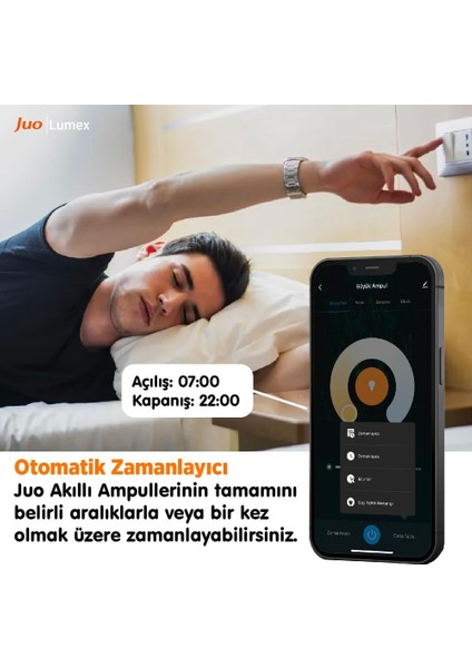 Juo Lumex Akıllı Ampul 11W LED Rgb Wifi & Bluetooth indirimleri