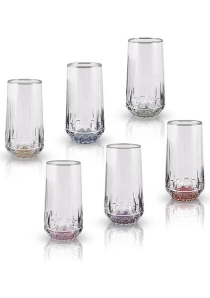 Aryıldız Fiona 6'lı Meşrubat Bardağı Platin 300 ml indirimleri