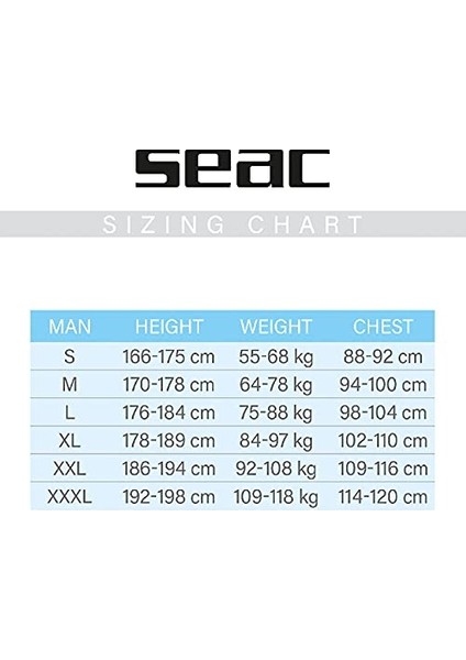 Seac Sub Elbıse Sea Royal Hd 3.5 mm - L modelleri