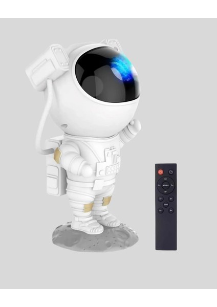 Bluetooth Müzikli Astronot Projeksiyon Lambası Yıldız ve Ay Efektli modelleri