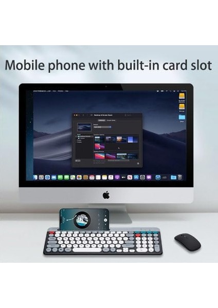 Kablosuz Gaming Klavye Mouse Seti 2.4g, 79 Tuşlu Kompakt Oyuncu Klavyesi ve Mouse Combo indirimleri