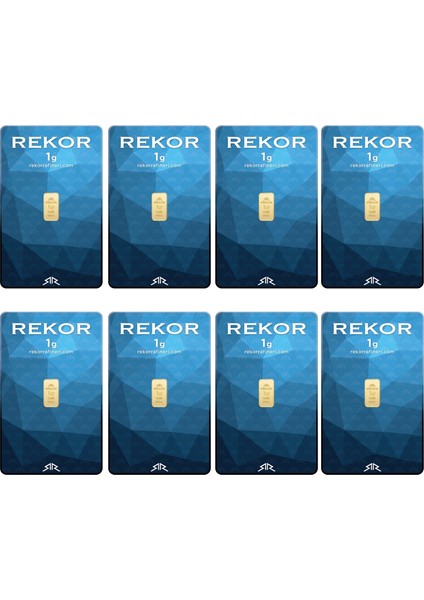 8 Adet 1 gr 24 Ayar Altın ( Rekor ) fiyatları