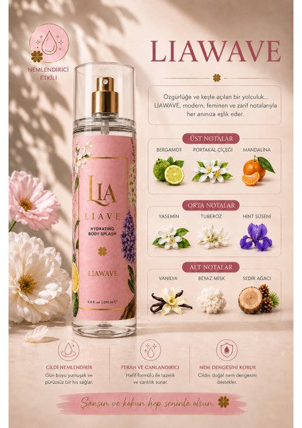 LIAWAVE Vücut Spreyi 200 ml modelleri