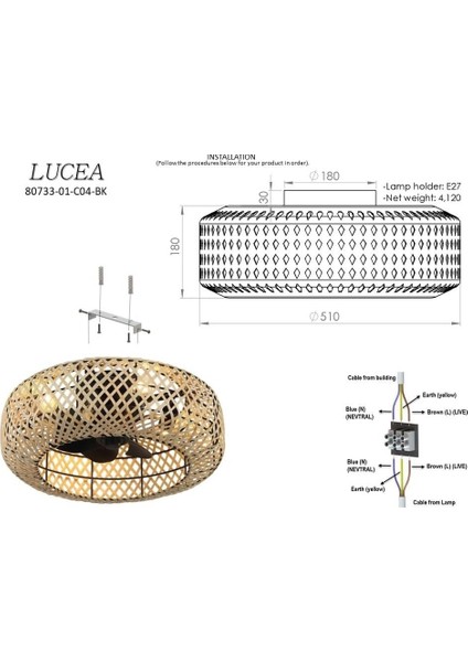Verona 01 Siyah 4’lü Plafonyer fiyatları