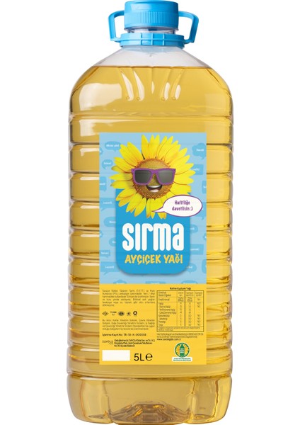 Sırma Ayçiçek Yağı 5 Lt Dar Ağız Pet fiyatları