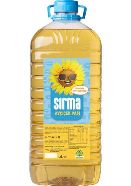 Sırma Ayçiçek Yağı 5 Lt Dar Ağız Pet modelleri