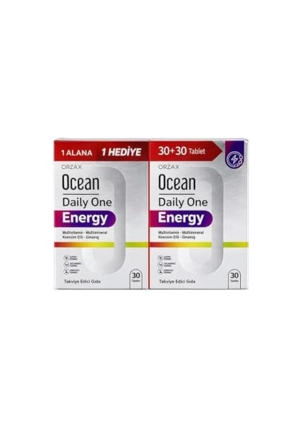 Orzax Ocean Daily One Energy 30+30 Tablet fiyatları