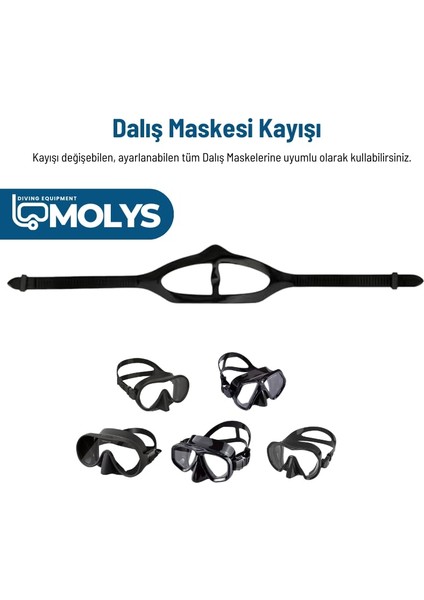 Molys Dalış Maskesi Kayışı (Pastel Lila) modelleri