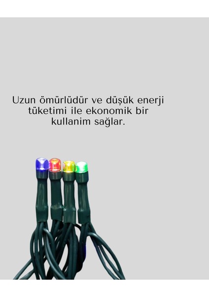 Taşınabilir Pil Ile Çalışan LED Işık – 2x2 Metre Perde Modeli indirimleri