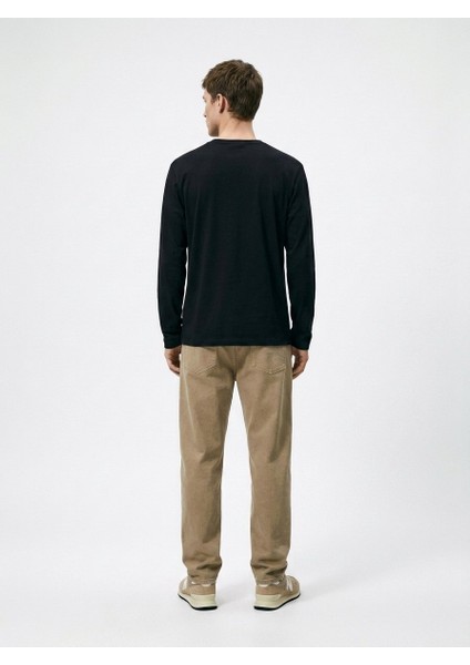 Regular Fit Likralı Basic Lacivert Sweatshırt fiyatları