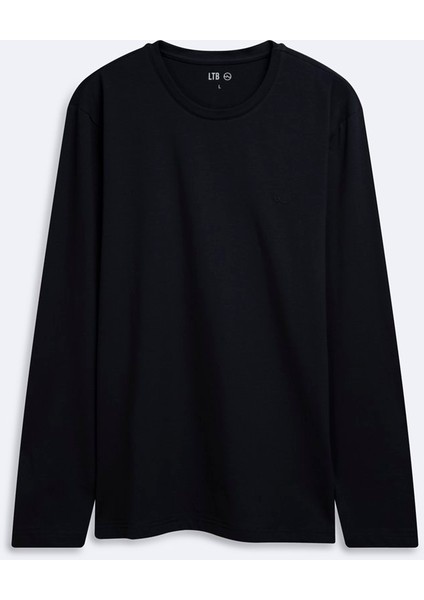 Regular Fit Likralı Basic Lacivert Sweatshırt modelleri