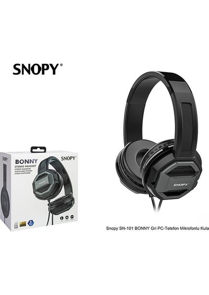 SN-101 Bonny Gri Pc&telefon Mikrofonlu Kulaklık indirimleri
