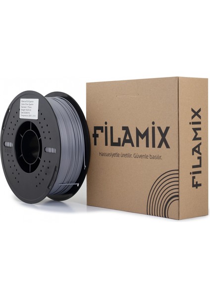 Pla Sparkle Filament 1.75MM 1kg-Silver Sparkle (Simli) fiyatları