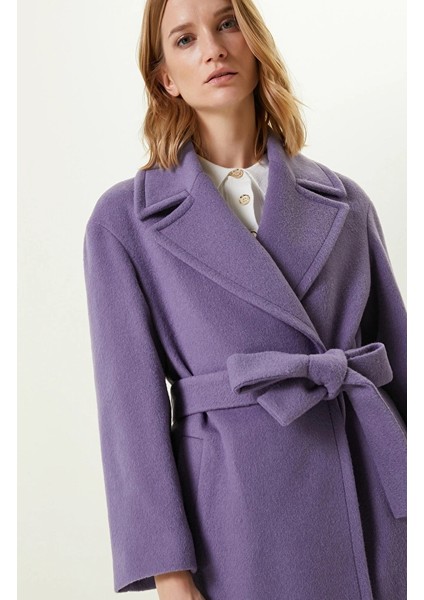 Lilac Waist-Belted Coat fiyatları