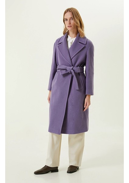 Lilac Waist-Belted Coat fırsatları