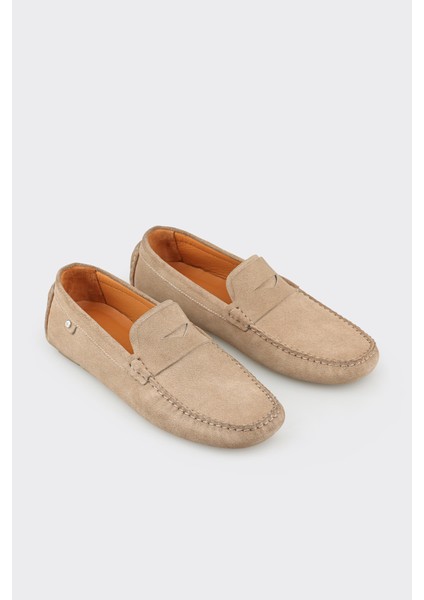Beige Leather Men's Casual Shoes fiyatları