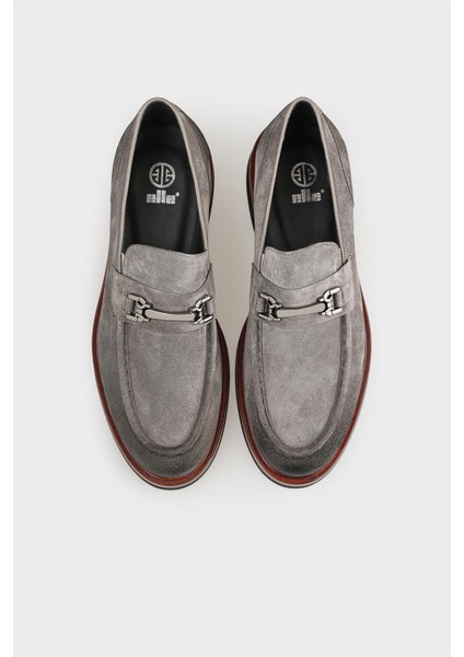 Anthracite Leather Men's Casual Shoes fırsatları