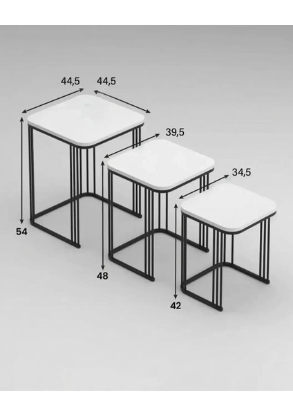 Azur 3^lü Zigon Sehpa Seti fırsatları