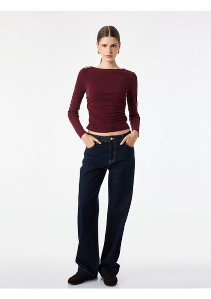 Kadın Bluz 7WAK80014UK Bordo fiyatları