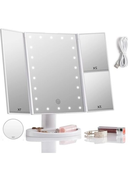 LED Işıklı Katlanabilir Makyaj Aynası fiyatları