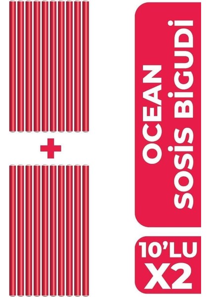 Sosis Bigudi 2'li Set [10'lu Büyük] modelleri