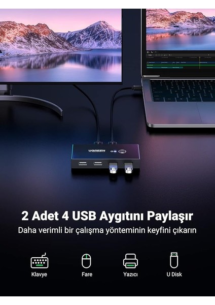 4 Port USB Pc Switch Paylaşım Adaptörü fiyatları
