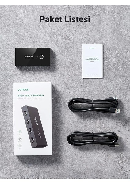 4 Port USB Pc Switch Paylaşım Adaptörü