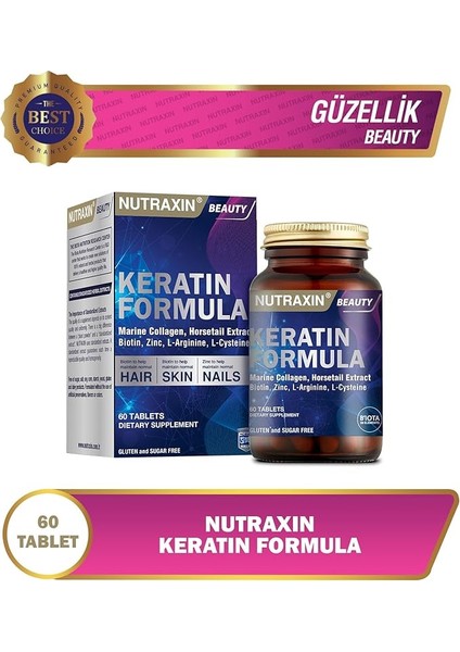 Beauty Keratin Formula 60 Tablet Takviye Edici Gıda modelleri