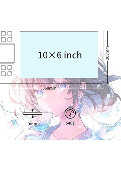 A50 10 x 6" Grafik Tablet fırsatları