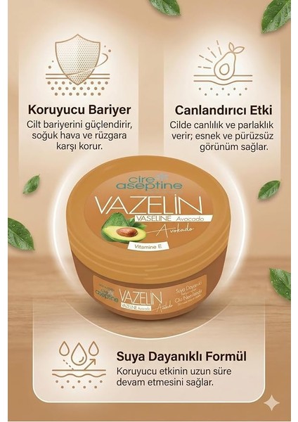 Aseptine Vazelin Avokado 150 ml modelleri
